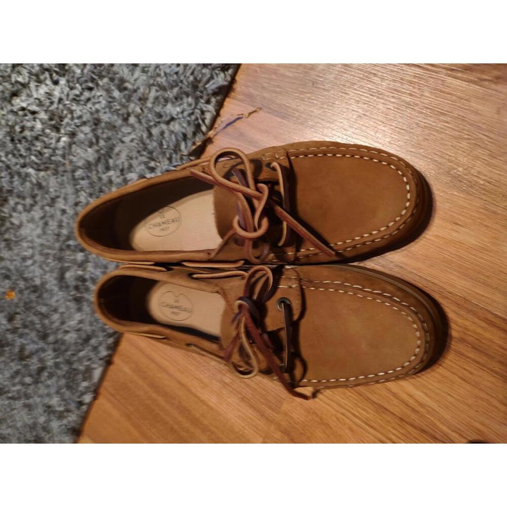 Le Chameau Brown Suede Men's Loafers Slip-Ons